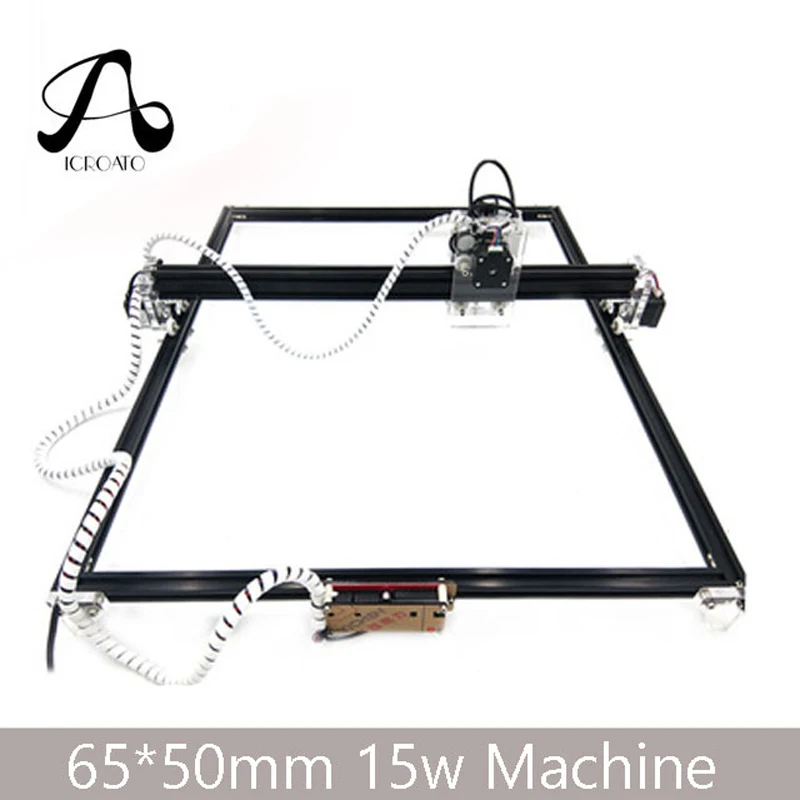 Бесплатная доставка 15 Вт лазерная машина 65*50 см CNC подвергая механической