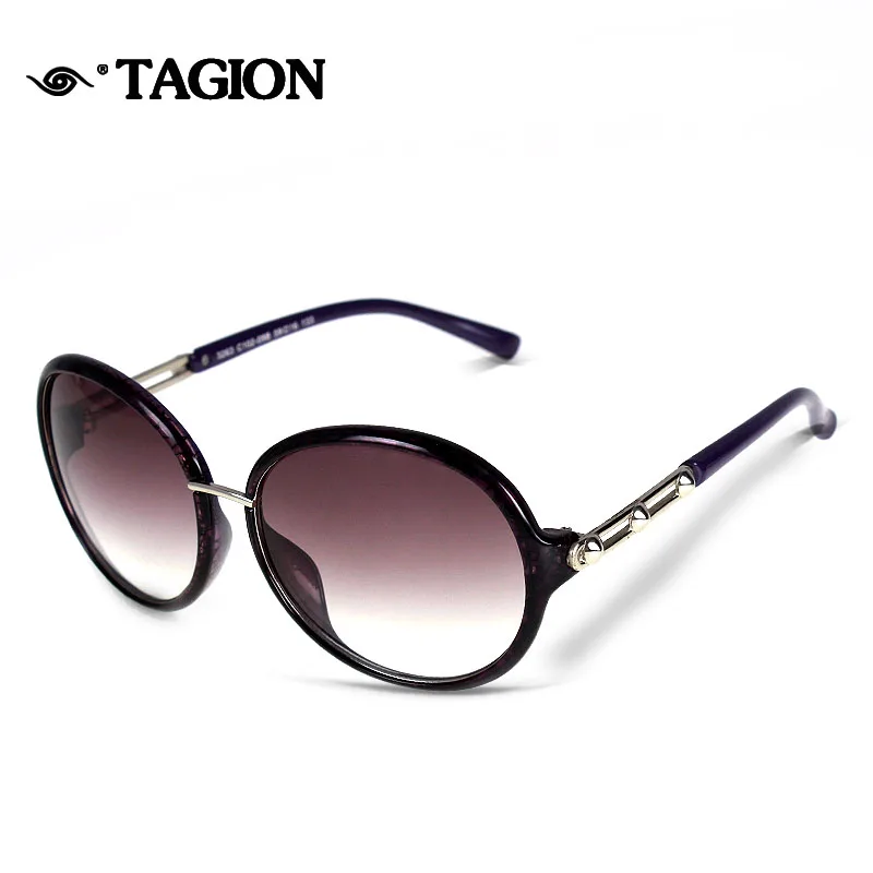 TAGION классические женские солнцезащитные очки с бабочкой овальная оправа дешевые
