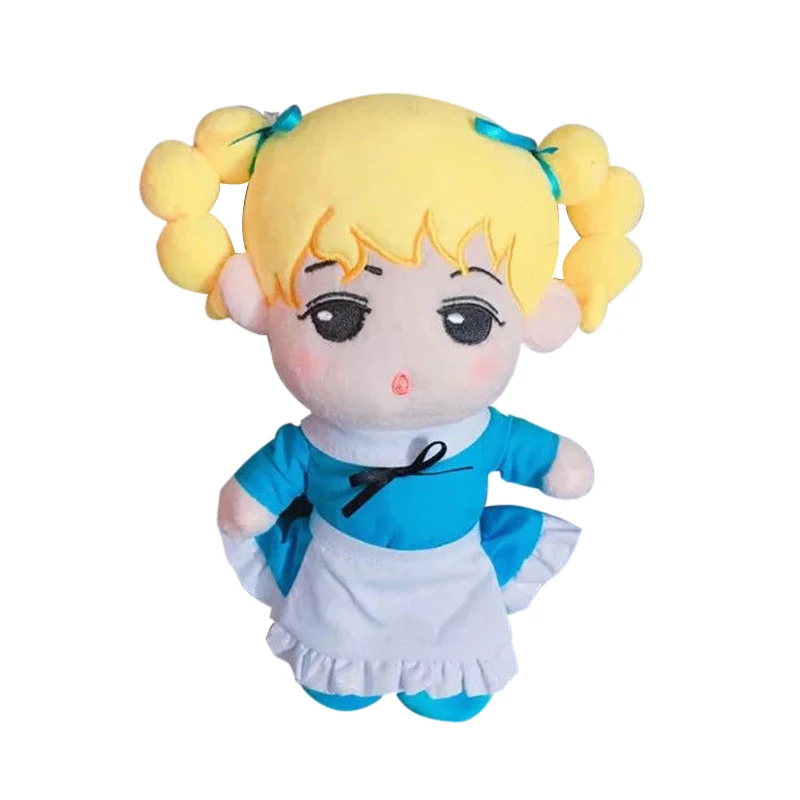 20 см/8 дюймов Корея Kawaii мягкие куклы с одеждой плюшевые куклы игрушки блонд серебряные волосы игрушки мягкие PP Хлопок Мягкие куклы вентиляторы подарки