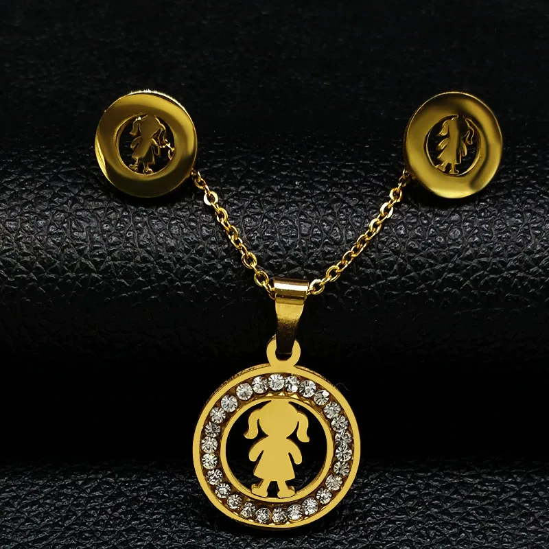 2021 модная одежда для девочек с украшением в виде кристаллов из нержавеющей стали