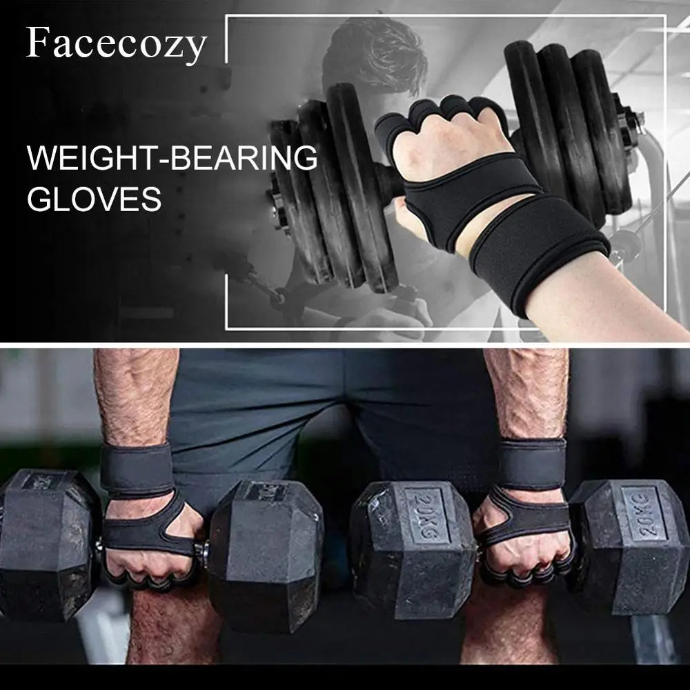 Facecozy перчатки для тренажерного зала с подшипником Нескользящие бодибилдинга
