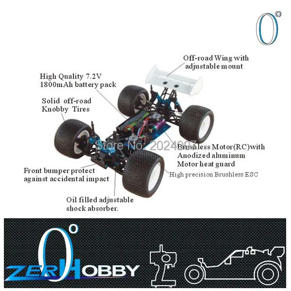 Радиоуправляемый автомобиль HSP ADVANCE TRUGGY 1/8 электрический бесщеточный внедорожник