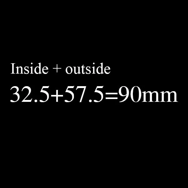 90(32.5knob-57.5) Дверной цилиндр 65 70 75 80 85 90 100 мм безопасности медный замок цилиндр безопасности дверная ручка латунный ключ анти-Прай нержавеющий цилиндр - Цвет: 90(32.5knob-57.5)