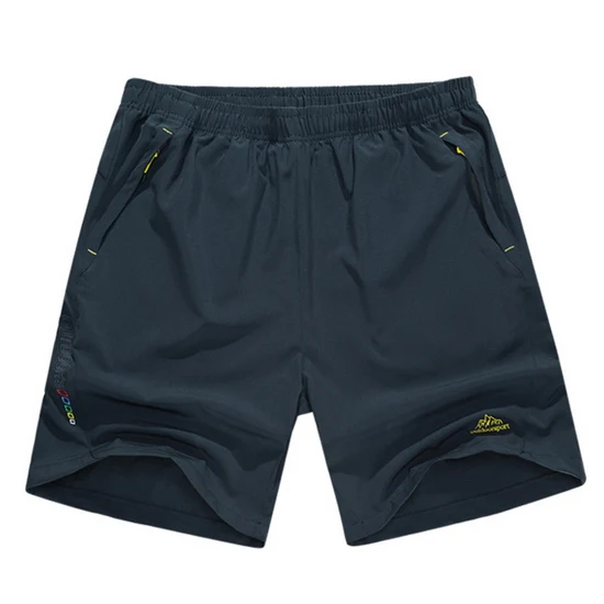 LoClimb Большие размеры 8XL мужские спортивные шорты мужские уличные шорты для бега/рыбалки/треккинга/туризма мужские летние быстросохнущие шорты AM214 - Цвет: gray