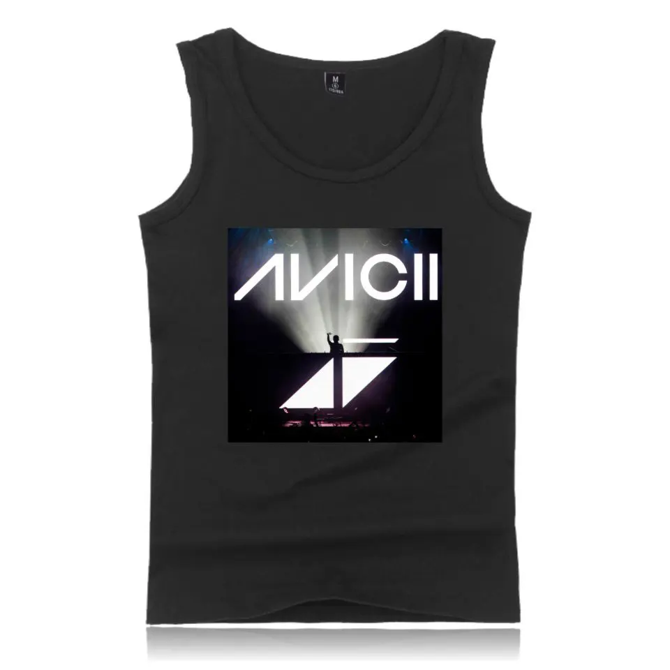 DJ avicii Tank Top Men Casual Bodybuilding Sleeveless Shirt Streetwear Crewneck Summer Vest Hip Hop Tank Tops Brand Clothes