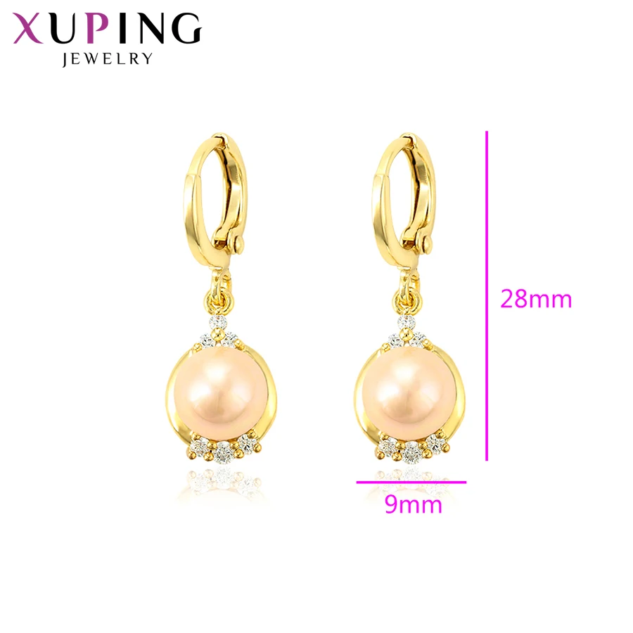 Xuping модные серьги светильник желтое золото покрытие для женщин ювелирные