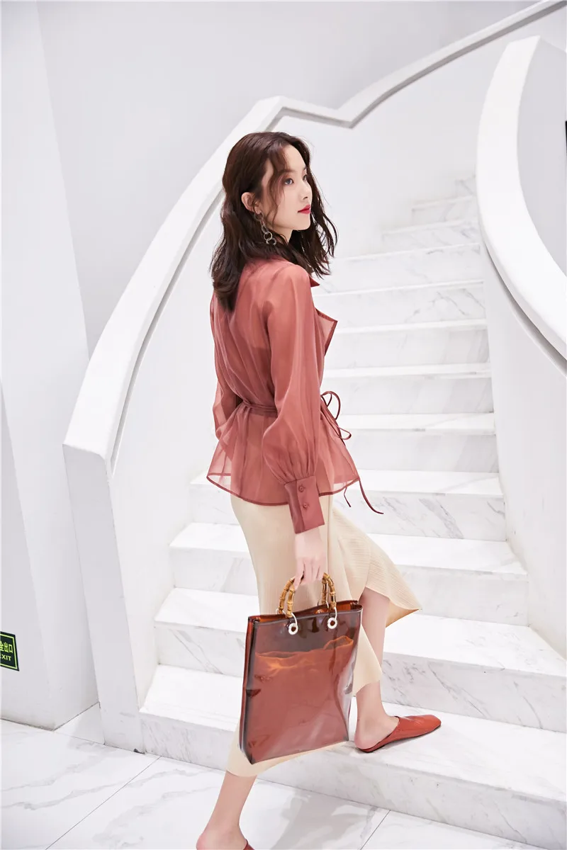 Элегантный марлевый Прозрачный Женский блейзер дизайнерский костюм на бретелях