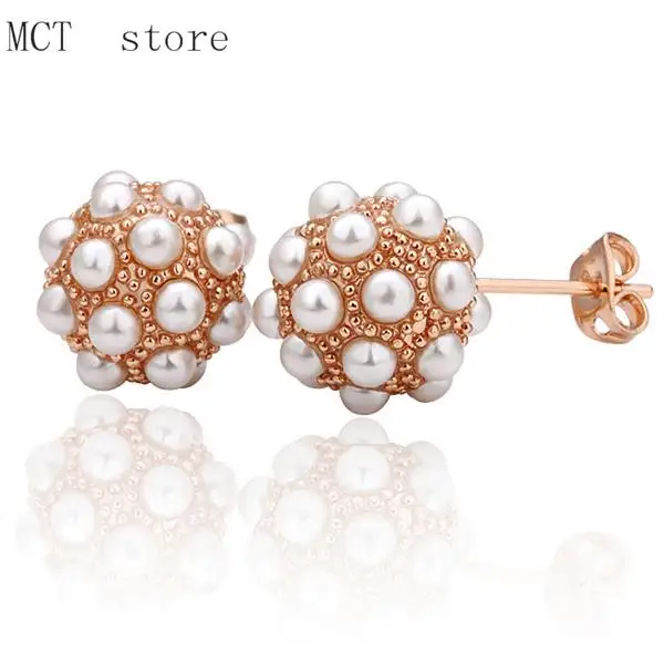 E013 Wholesale Nickle Free Antiallergic 18K Real Gold Plated Earrings For Women New Fashion Jewelry Shipping | Украшения и