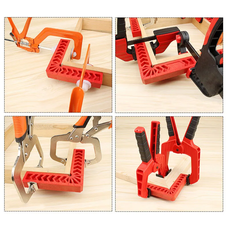 HOT 90 Degree Positioning Squares Plastic Clamping Square Right Angle Clamp Woodworking Carpenter Tool TI99 | Инструменты