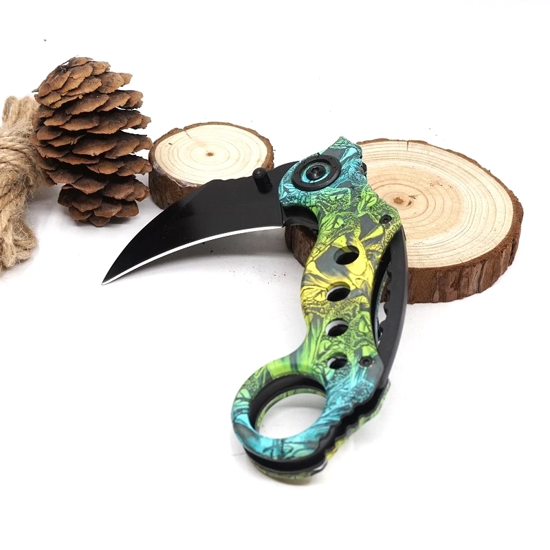 Karambit knife Tactical survival multi-function folding outdoor Hiking Camping Claw Knives high hardness self-defense Tool | Инструменты