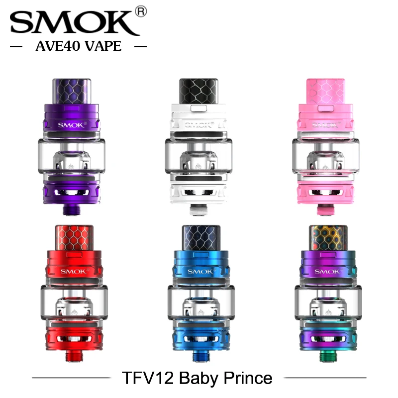 Новый SMOK атомайзер для электронных сигарет TFV12 ребенок принц бак 4 5 мл емкость с