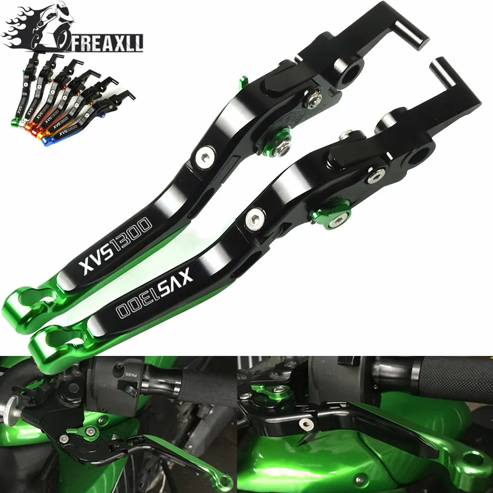 Мотоцикл для YAMAHA XVS 1300 V STAR DELUXE STRYKER COWL XVS1300 Складные Выдвижные Регулируемые рычаги