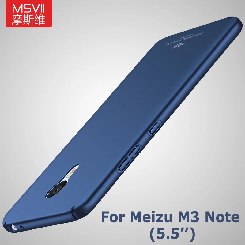 Чехол для Meizu M3 Note ультратонкие Матовые чехлы Msvii M3s Mini жесткий чехол S из