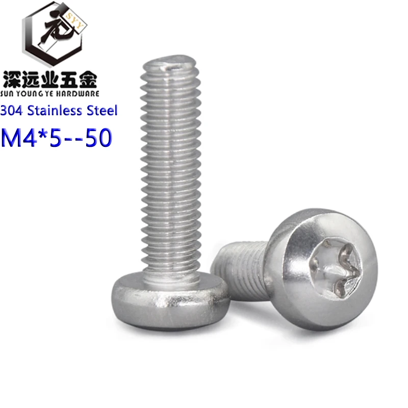 DIN7985 M4 304 нержавеющая сталь головка сковороды Torx машина безопасности винты/GB2672