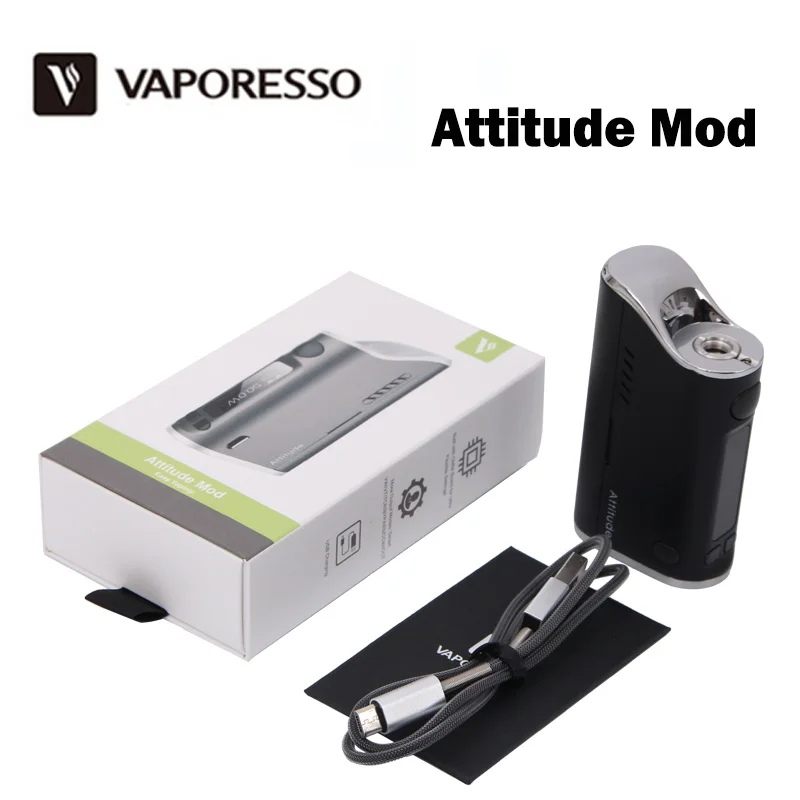 Оригинальный Vaporesso Attitude EUC Box Mod Vape 80 Вт TC/VW 1300 мАч Buit in батарея подходит Estoc Tank