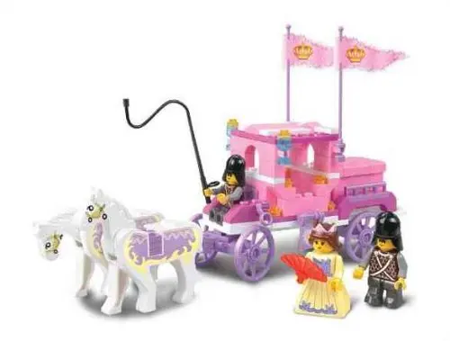 

137 Pieces Building Block Set Girl's Dream the Royal Carriage Model Toys DIY Creative Bricks Toys Gilrs Gift for Children