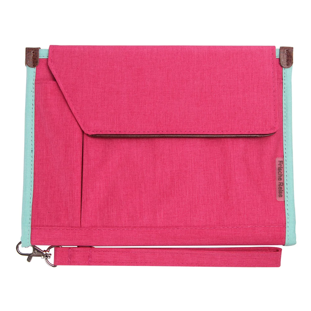 rose red Тонкий портативный портфель, мужская деловая сумка, сумки для документов, мужские сумки с Т-образными ручками, мужские повседневные сумки из полиэстера - Цвет: rose red