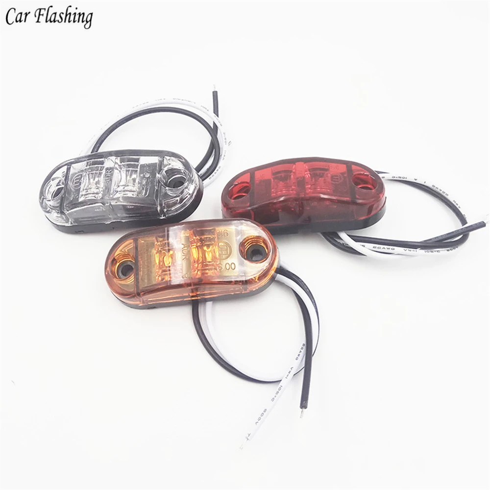 Автомобильная проблесковая 4 шт. грузовик боковой габаритный фонарь светильник