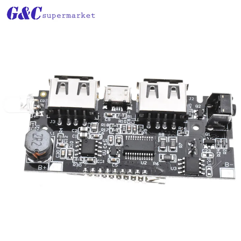 Двойной USB 5 V 1A 2.1A мобильный Банк питания 18650 зарядное устройство PCB модуль