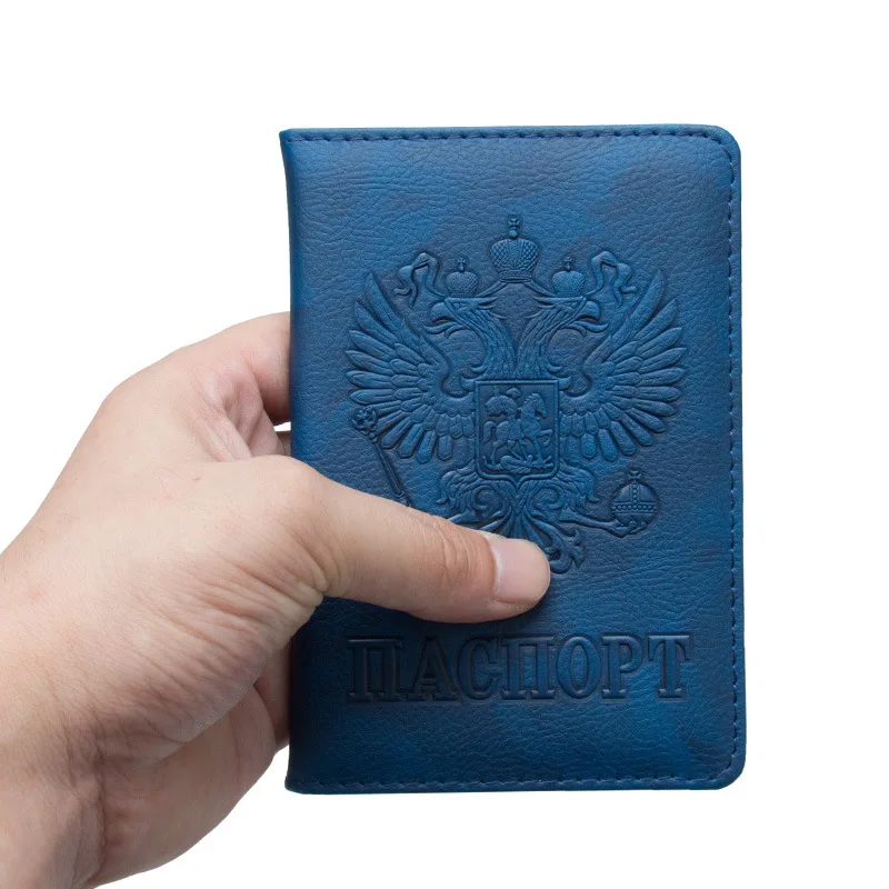 Обложка для паспорта мужская с отделением карт и проездного билета