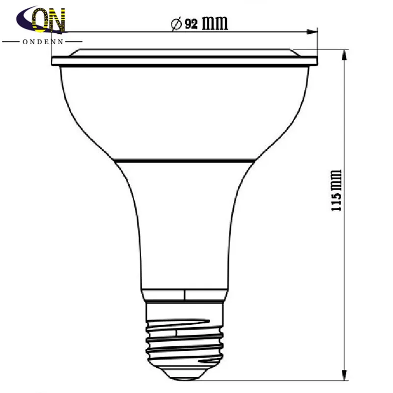 Бесплатная доставка затемнения 15 Вт E27 PAR20 PAR30 PAR38 Led COB лампа 110 240 В светодиодное