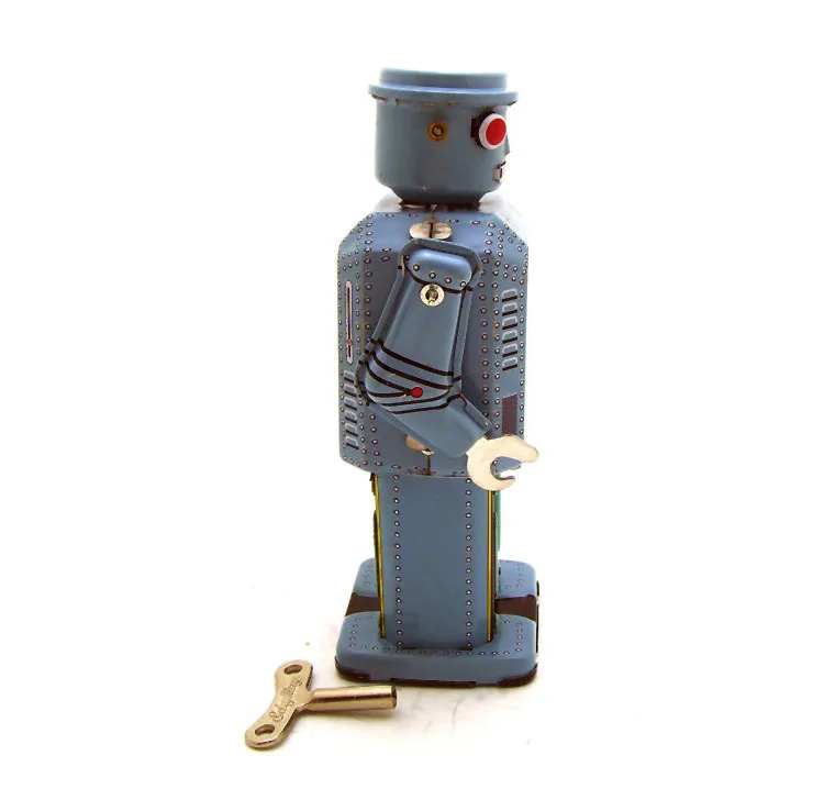 MS416 винтажные детские игрушки оловянные роботы заводные домашняя коллекция
