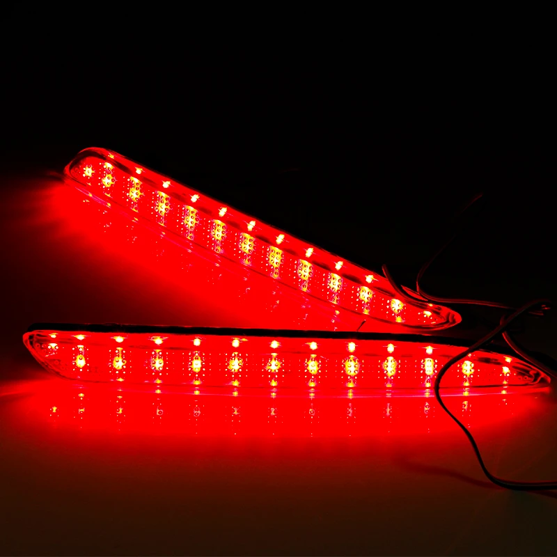 OKEEN Auto Red Lens Rear Bumper Reflector Light For Mazda 3 Accessories LED Warning Brake Stop Fog Lights Tail Reflectors Lamp | Автомобили