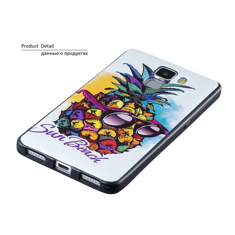 For Huawei Honor 7 Case Honor7 3D Relief Stereo Pattern Cute Cartoon Soft Silicon Back Cover Phone |