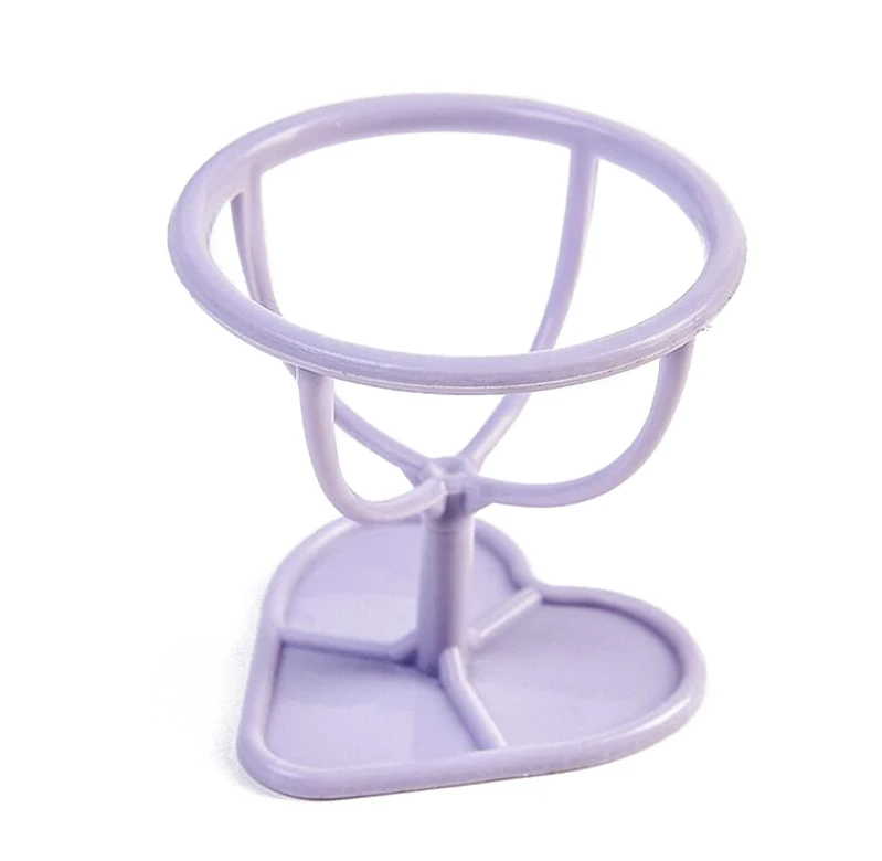 Purple Подставка для порошка, подставка для хранения хлопковых подушечек, стойка для хранения, инструменты для макияжа, кронштейн для сушки яиц, корзина для красоты, губка, пуховая стойка для хранения кронштейнов - Цвет: Purple