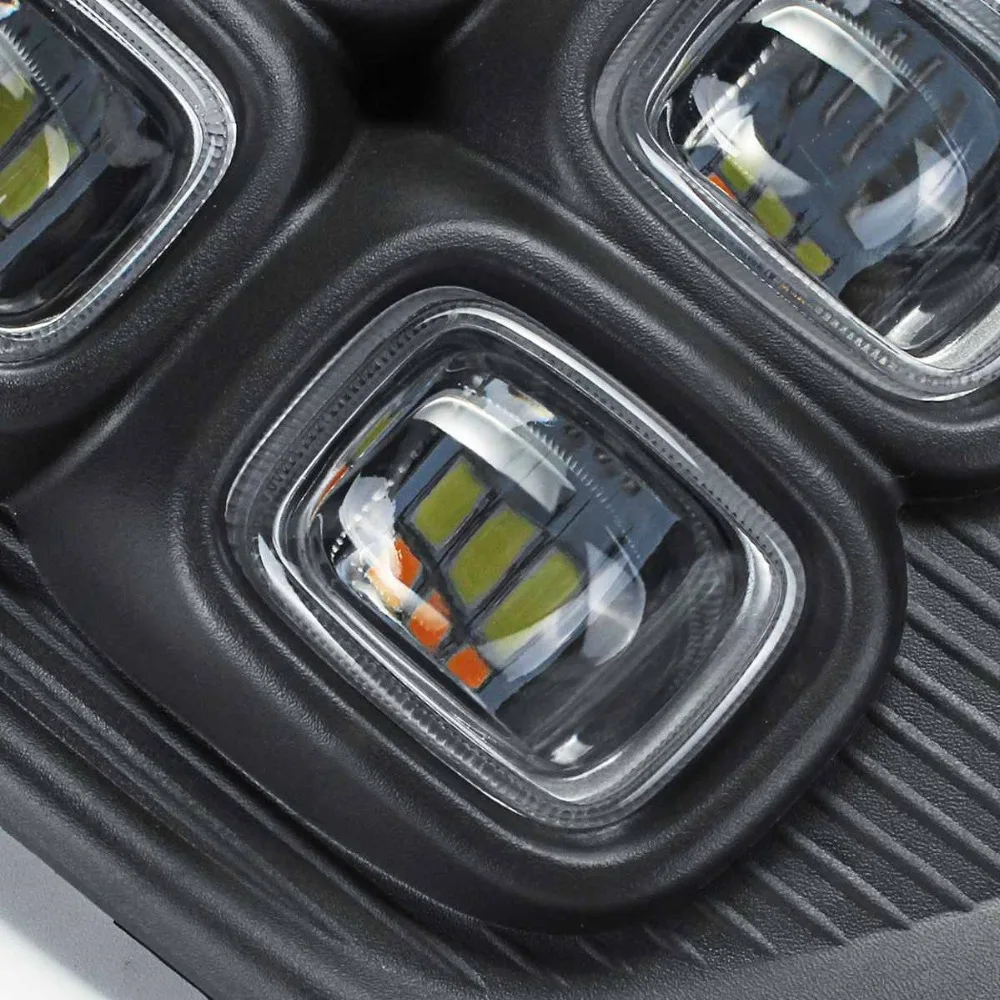 Автомобиля 12V DRL Дневной свет лампы для России KIA RIO X-Line Выделите вождения авто Габаритные огни на дневные ходовые огни супер яркий