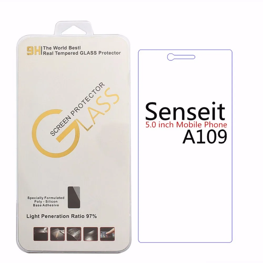 New Arrival Fashion 9H 2.5D Thin Front Phone Films For Senseit A109 Screen Protector Tempered Glass Film | Мобильные телефоны и