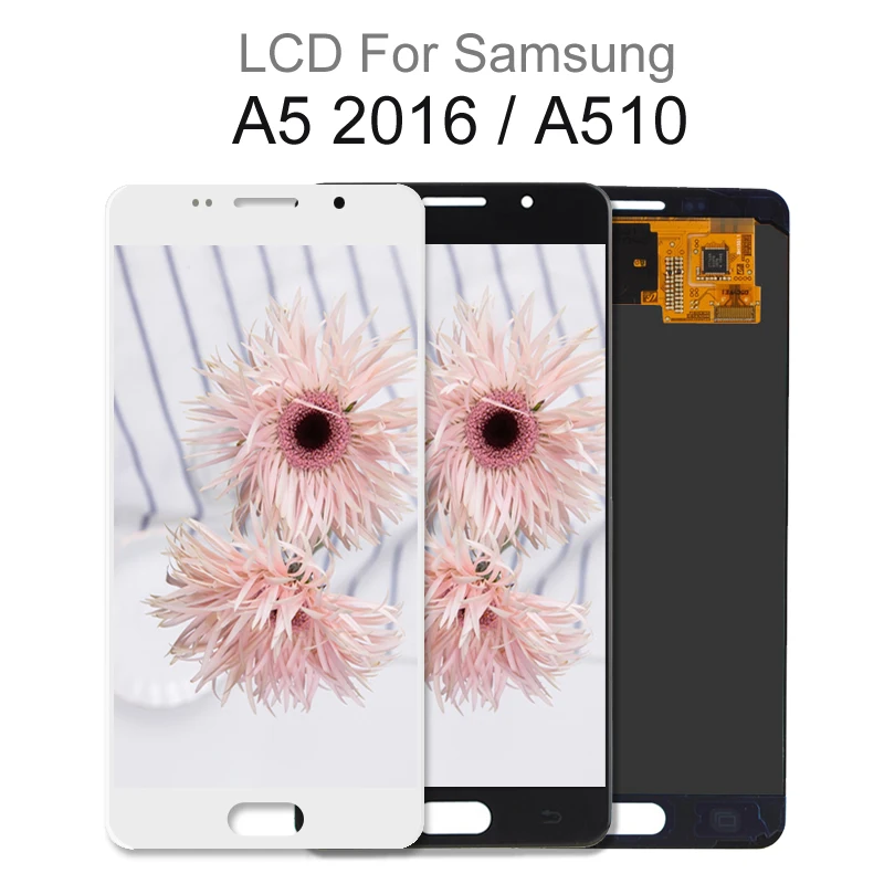 Для Samsung Galaxy A5 2016 A510 ЖК дисплей A510F A510M SM кодирующий преобразователь сенсорного
