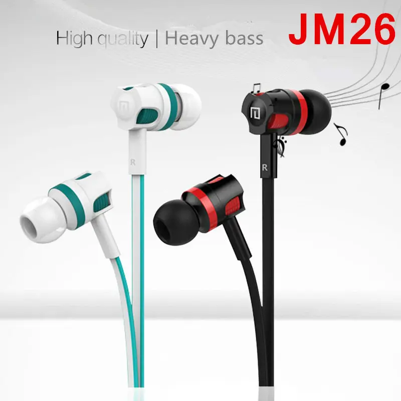 CHICLITS наушники вкладыши JM26 супер бас управление линией черный/белый