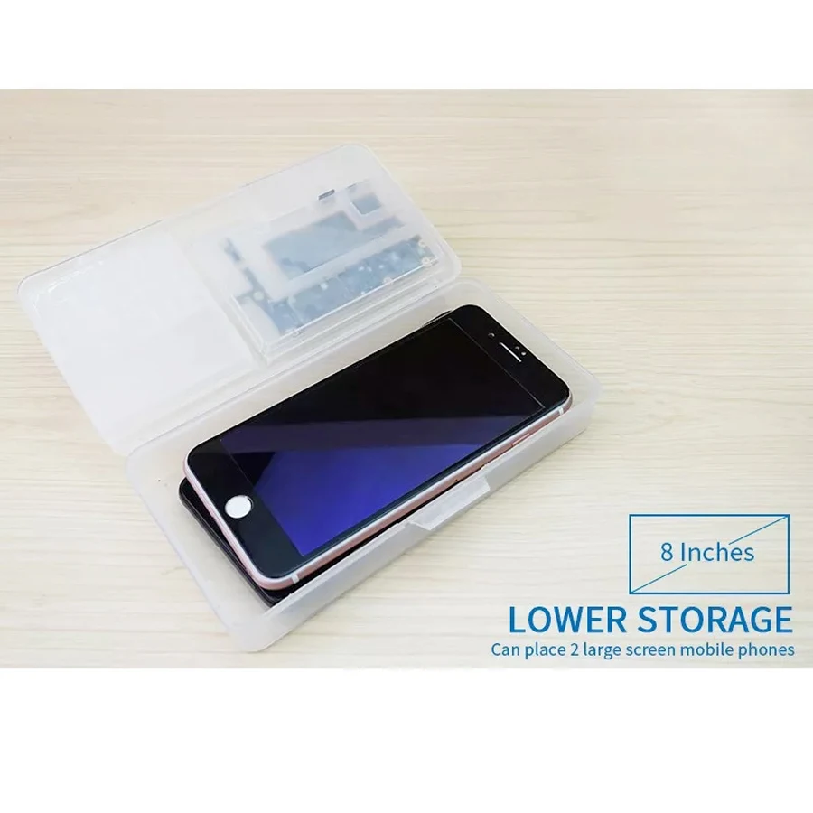 5pcslot sunshine pvc multi function double layer classification storage for mobile phone repair accessories parts and board free global shipping