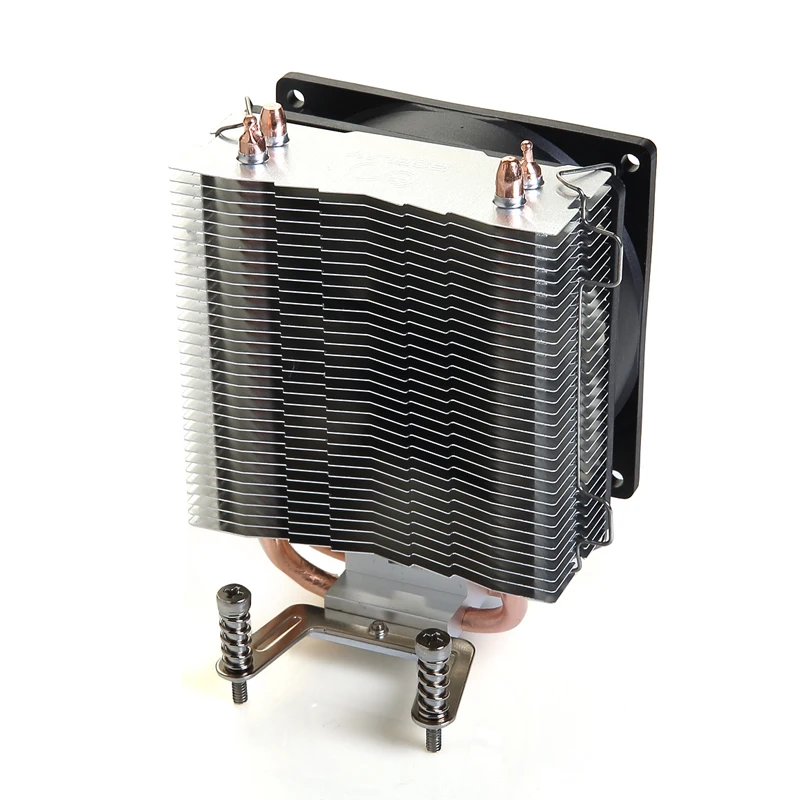 SOPLAY cpu Cooler 2 тепловые трубки TDP 95 Вт с ШИМ 3 pin 800-2000 об/мин 90 мм вентилятор охлаждения высокая производительность бесшумный радиатор