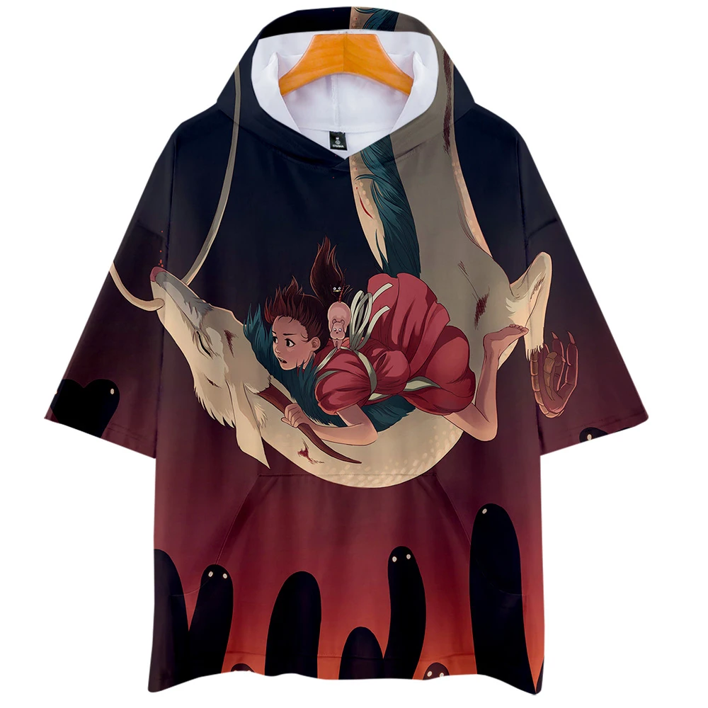 Spirited Away 3D Printed Hooded T-shirts Fashion Women/Men Summer Tshirt Hot Sale 2019 Trendy Streetwear Clothes | Мужская одежда