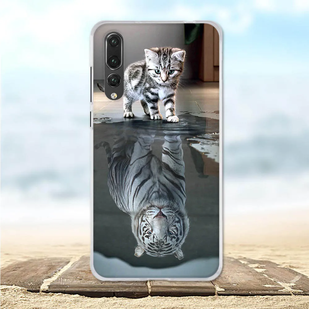 Чехлы для телефонов Huawei P20 Pro окрашенный защитный чехол милый силиконовый из тпу
