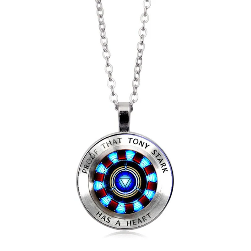 Ожерелье с персонажами из Marvel для мужчин Tony Stark Arc Reactor ожерелье s Мстители 4