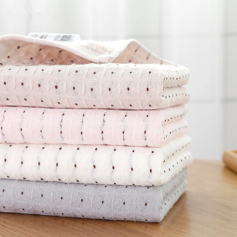 

34x75cm Honeycomb Tarpaulin Fabric Towels Breathable Absorbent Cotton Bathroom Washcloth Soft Hand Towel For Adult