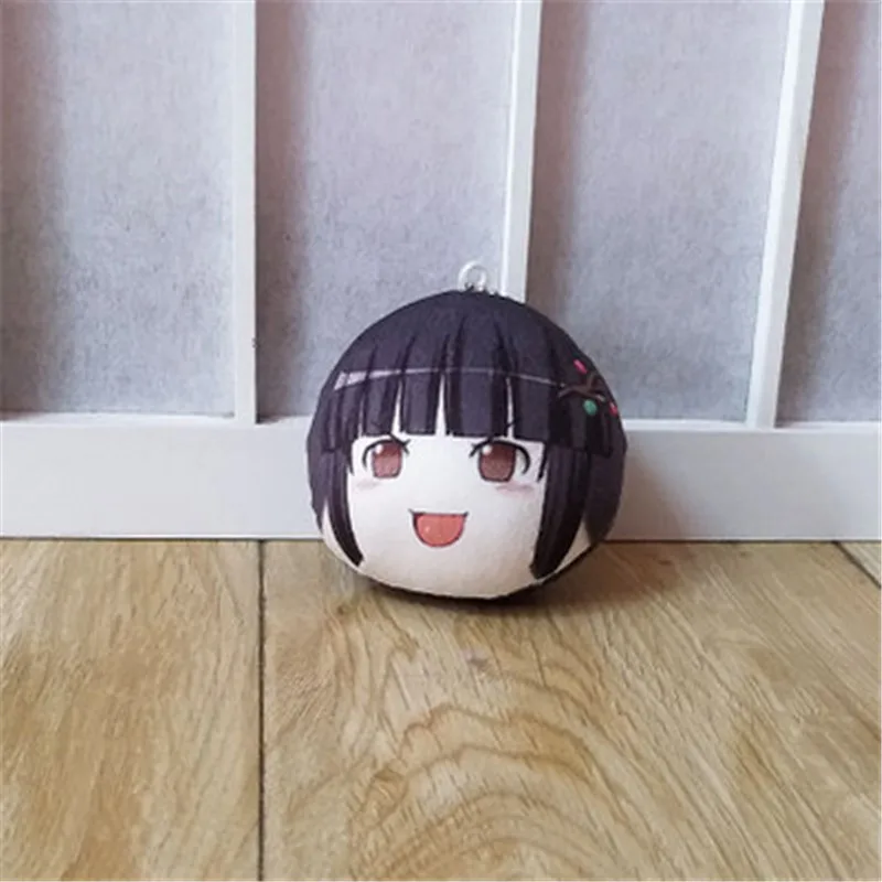 Аниме TouHou Project мультяшный плюшевый брелок подвеска кольцо для ключей косплея
