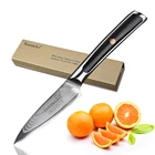 SUNNECKO Премиум 3,5 ''нож для очистки овощей дамасский кухонный нож японский VG10 Core стальное лезвие G10 Ручка острый нож для чистки кожуры фруктов