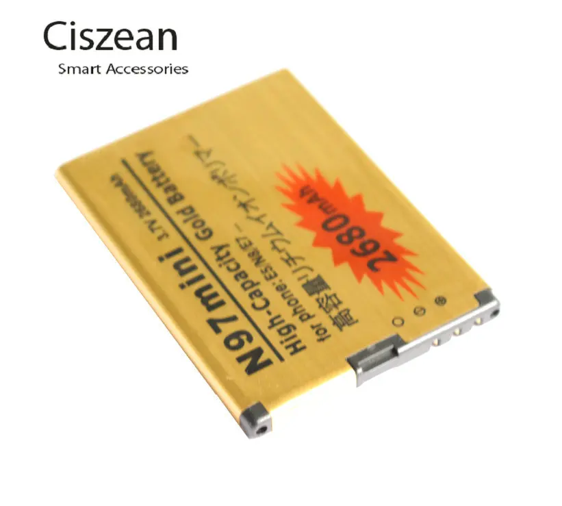 2 шт./лот 2680 мАч BL-4D BL 4D BL4D Золотой Сменный аккумулятор для Nokia N97 Mini N8 N8-00 E5 E5-00 E7 E7-00 T7