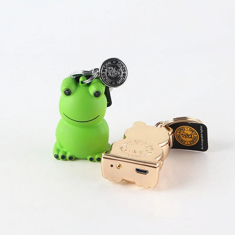 Аксессуары для сигарет форма лягушки подвеска зарядка USB фонарики ветрозащитная