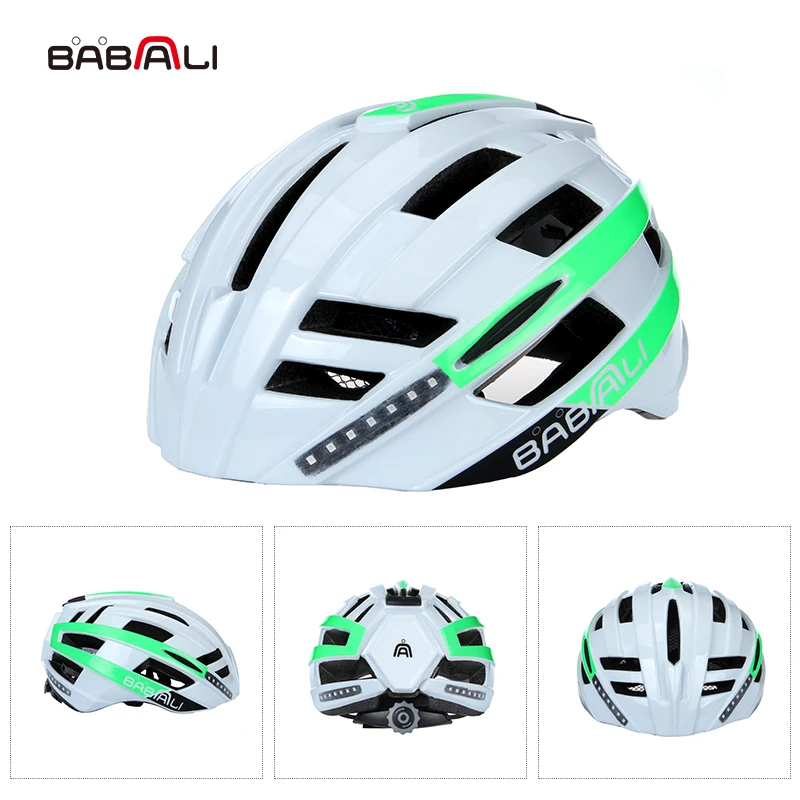 Велосипедный шлем BABAALI Сверхлегкий велосипедный в форме MTB светодиодный
