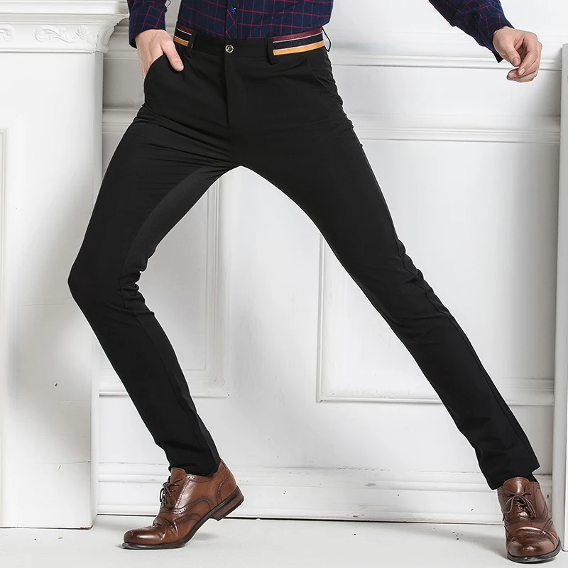 Мужской костюм брюки облегающие деловые всесезонные узкие стрейчевый большой