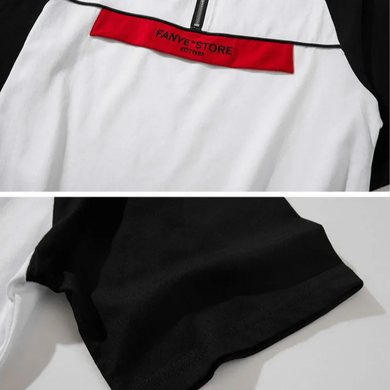 Raglan Sleeve Polo Shirts 2018 Summer Hip Hop Skateboard Cotton Polos Top Tee Streetwear Loose Fit Casual Shirt For Men | Мужская одежда
