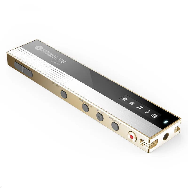 HBNKH H golden R800 32G Диктофон дизайн блокировки с радио OLED экран двойной цифровой