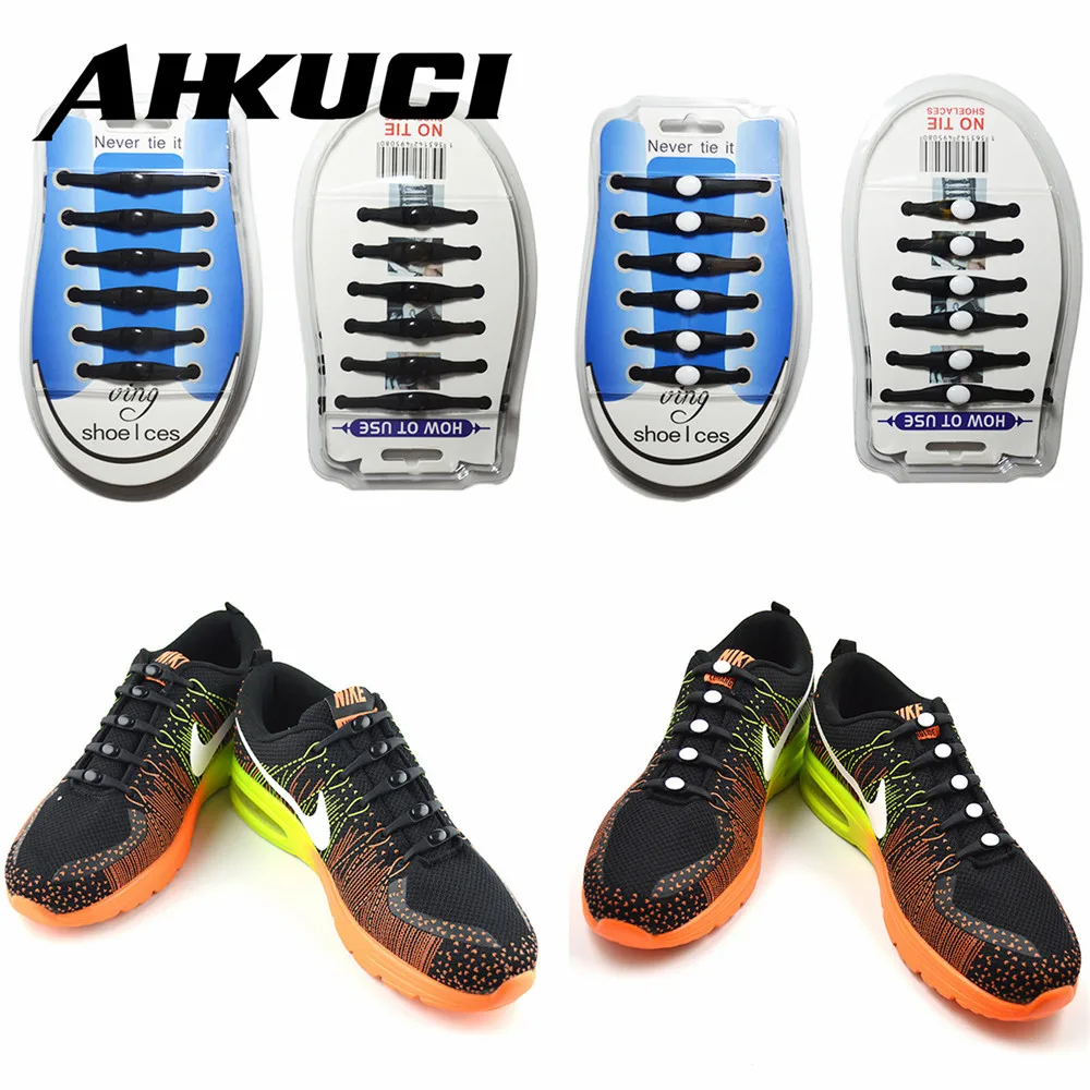 

EPHER Arrow Head Reinforcement Version Silicone Shoelace No Need to Tie Lazy Shoelace