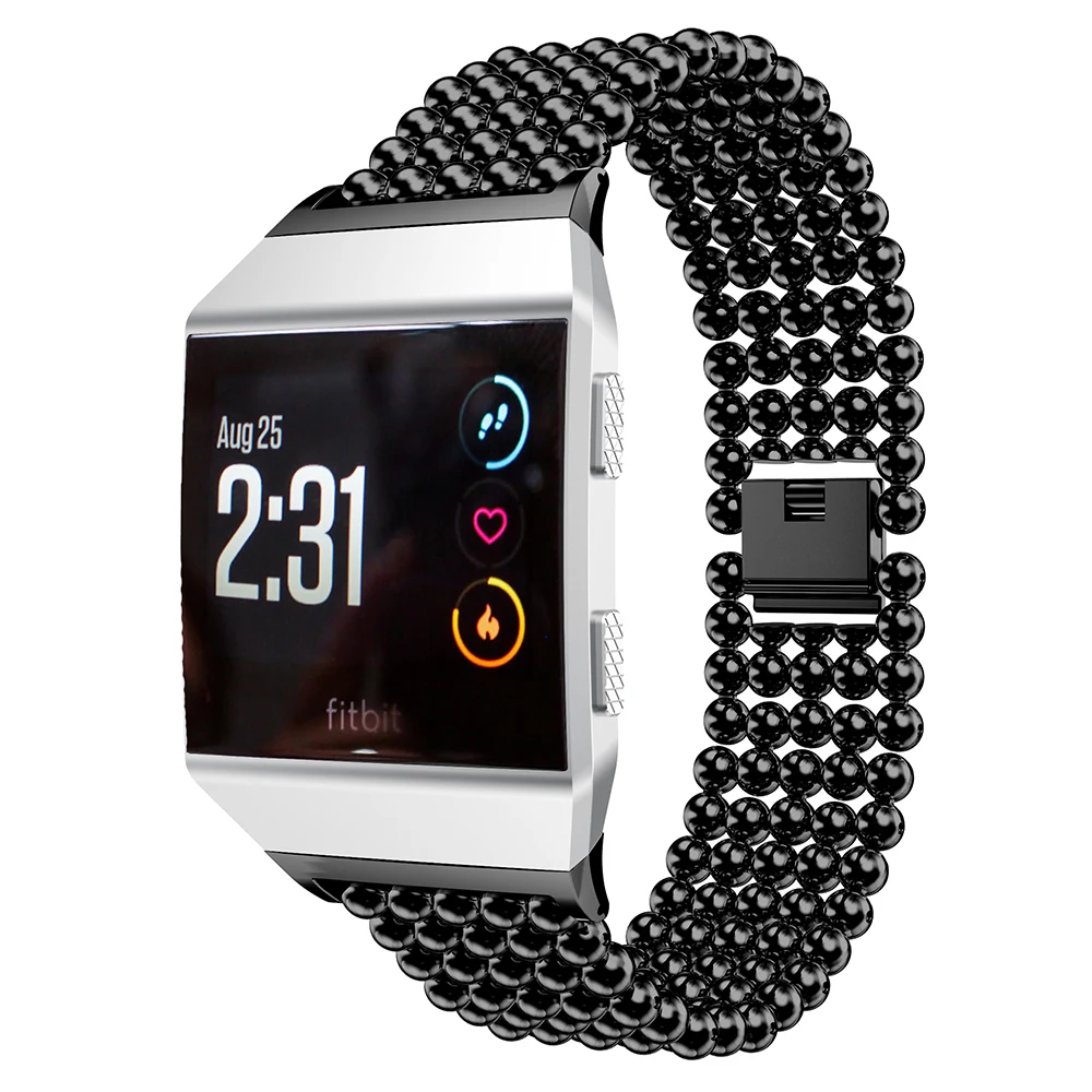 Мужские и женские металлические часы ремешок для Fitbit ионный браслет замена умные