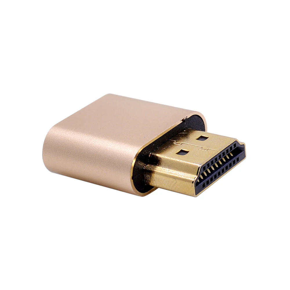 CHIPAL Gold VGA Виртуальная вилка HDMI манекен дисплей адаптер 1 4 DDC EDID Безголовый призрак